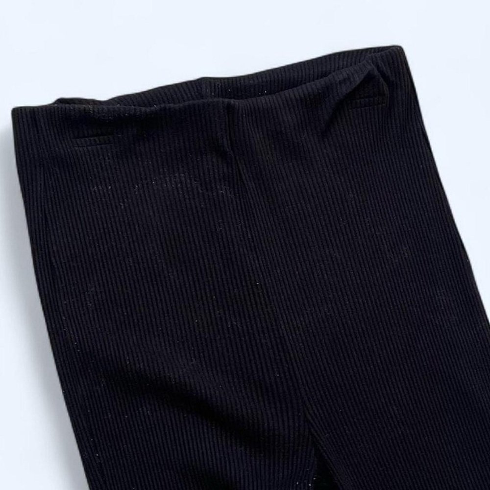 H&M Size Small Black Slim Knit Ribbed Flare Bell Bottom Pants